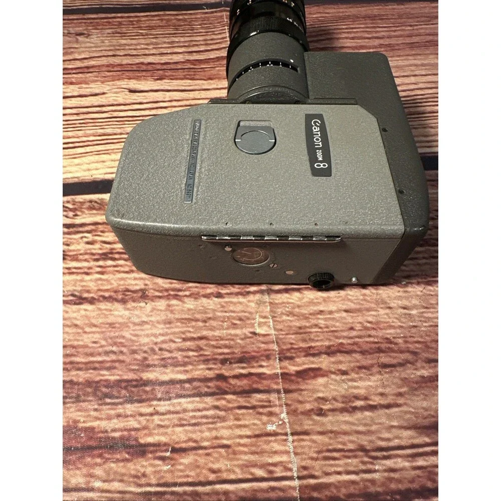 Vintage Canon Zoom 8 Movie Camera- Brown Leather Case - WORKING